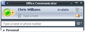 Office Communicator Real-Time Status